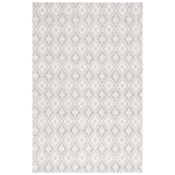 SAFAVIEH Marbella Rosario Geometric Area Rug, Grey/Ivory, 3' x 5'
