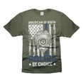 thumbnail image 5 of Mens American By Birth Police By Choice Shirt Police Patriotic Shirt USA United States Flag Shirt (Medium Grey), 5 of 6