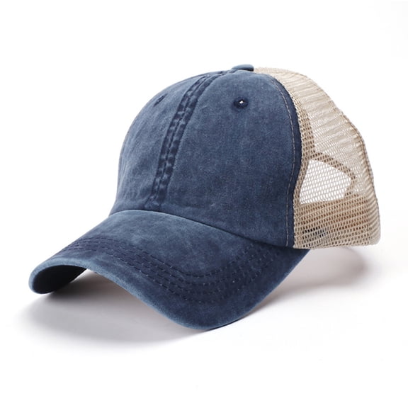 Unisex Baseball Cap Summer Mesh Trucker Hat USA Flag Dad Hat for Outdoor Hiking Beach World Cup Events