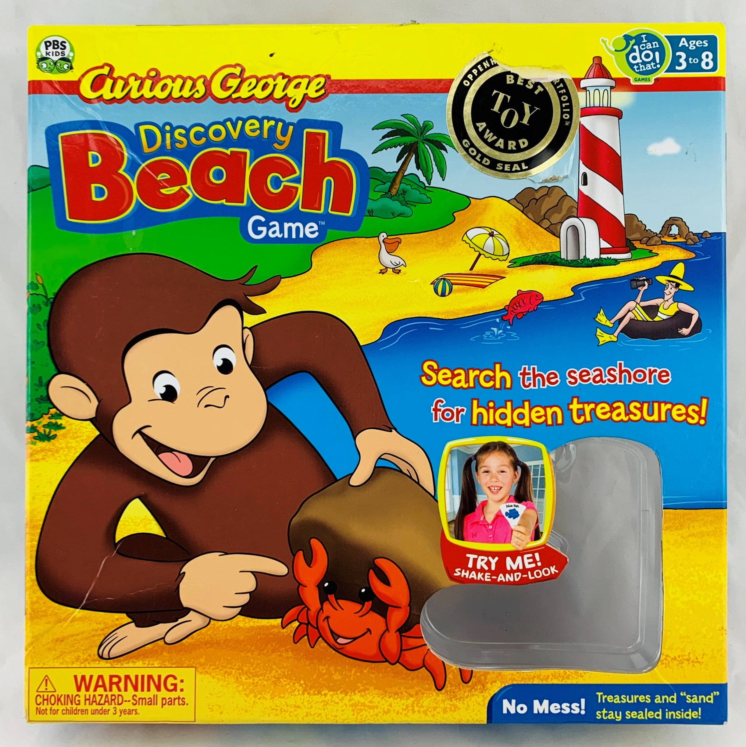 Curious George Discovery Beach Game by I Can Do That Games Complete Geat Cond 