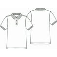 thumbnail image 3 of Classroom School Uniforms Adult Short Sleeve Pique Polo CR832X, 3XL, Dark Navy, 3 of 3