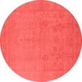 thumbnail image 1 of Ahgly Company Indoor Round Oriental Red Traditional Area Rugs, 8' Round, 1 of 4