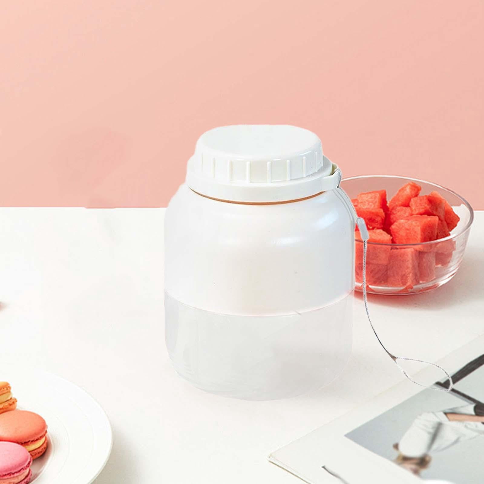 Baoblaze Electric Juicer Cup 800ml Fruit Juicer for Fitness Outdoor Camping Household White