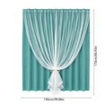 thumbnail image 3 of Thermal Insulated Blackout Curtains Room Darkening Drapes With Sheer Overlay Window Decor For Bedroom And Living Room, 3 of 6