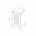 thumbnail image 4 of South Shore Dylane, Mid-century Glam Nightstand, White, 4 of 16