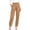 Light Brown, variant on Women's High Waist Pleated Trousers Elegant Black Dress Pants with Pockets for Work, Office, and Casual Wear