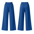 thumbnail image 5 of ibiyuan Women Wide Leg Sweatpants, Elastic High Waist Baggy Loose Fit Lounge Pants Soft Breathable Trousers Casual Street Spring Fall Daily Travel Outfit, 5 of 9