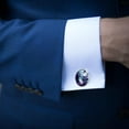 thumbnail image 4 of Wolf Elegant Dress Shirt Cufflinks Set Made of Stainless Steel for Formal Occasions, 4 of 6
