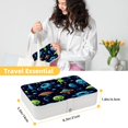 thumbnail image 5 of Alien Elegant PU Leather Jewelry Box with Removable Compartment, Portable Earring Organizer, Necklace Organizer, and Decorative Box, 5 of 6