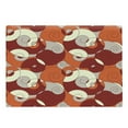 thumbnail image 1 of Abstract Cutting Board, Abstract Bold Spiral Motifs Circled Modern Pattern with Stripe Details, Decorative Tempered Glass Cutting and Serving Board, Large Size, Orange Ruby Ivory, by Ambesonne, 1 of 1
