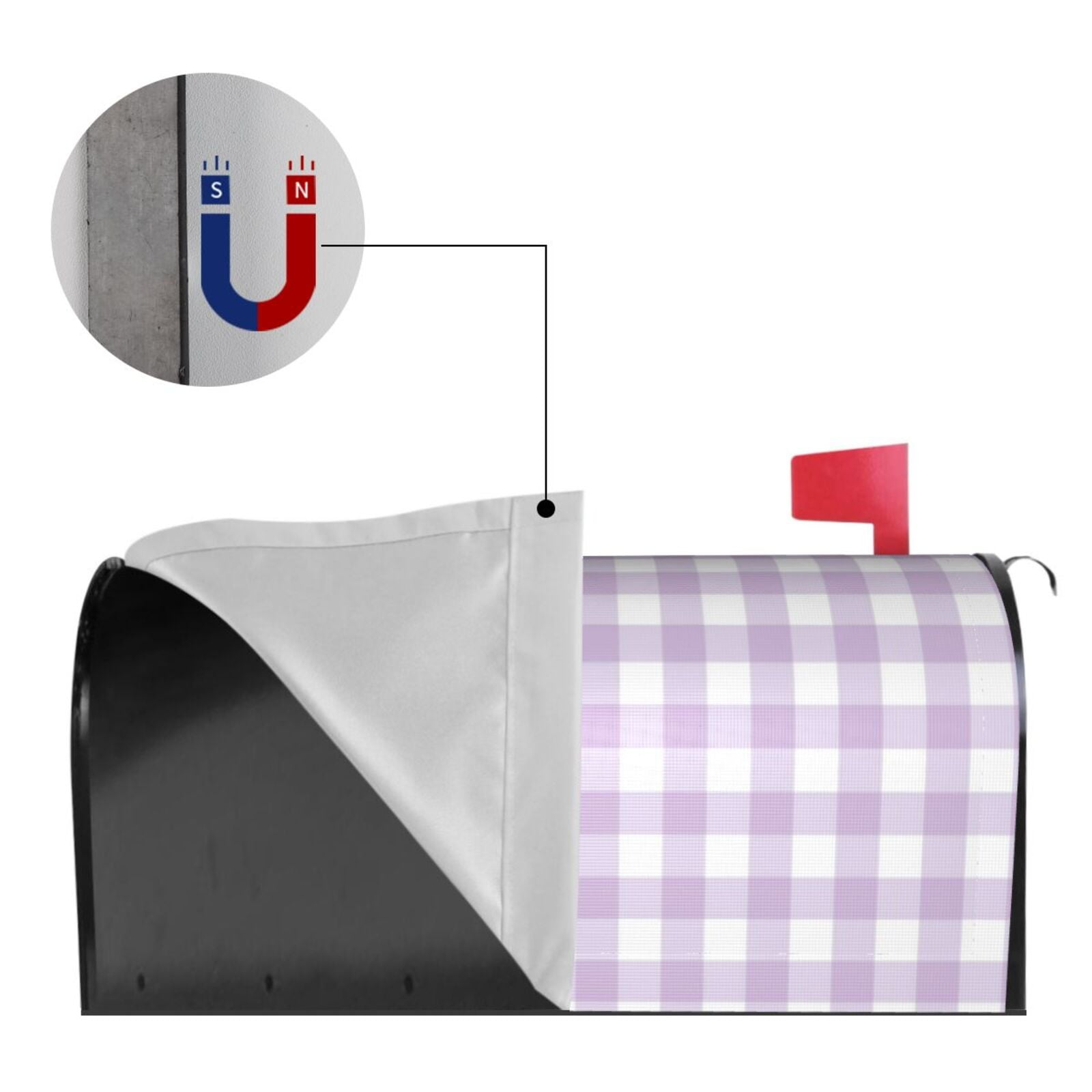 Kdxio Magnetic Mailbox Cover 21x18 in Mailbox Cover Outdoor Decoration Holiday Mailbox Covers for Home Garden Yard-21x18 in