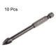 thumbnail image 3 of Broca de mampostería de titanio Uxcell de 10 piezas, brocas de concreto de 8 mm, broca triangular con vástago hexagonal de 1/4", 3 of 7