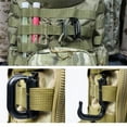 thumbnail image 2 of 4 Pcs D-Ring Locking Hanging Hooks Lightweight Multipurpose Carabiners for Hiking Fishing Camping Traveling, 2 of 9