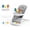 Gray, variant on Babyomi 4 in 1 Baby Bouncer, 3-Level Recline Foldable Rocker for Infant to Toddler 0-6 with Detachable Pianos, Feeding Tray and Play Bar 12-24 Months, Girls and Boys Gift, Beige