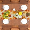 thumbnail image 6 of Maple Leaves Fall Table Runner,Autumn Thanksgiving Harvest Festival Farmhouse Decorations and Supplies for Home Kitchen Dining Room Table-13×72'''', 6 of 6