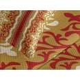 thumbnail image 4 of Ambesonne Orient Quilted Bedspread Set 3 Pcs, Middle East Swirl Motif, Queen Size, Ruby Pale Coffee Cream, 4 of 5