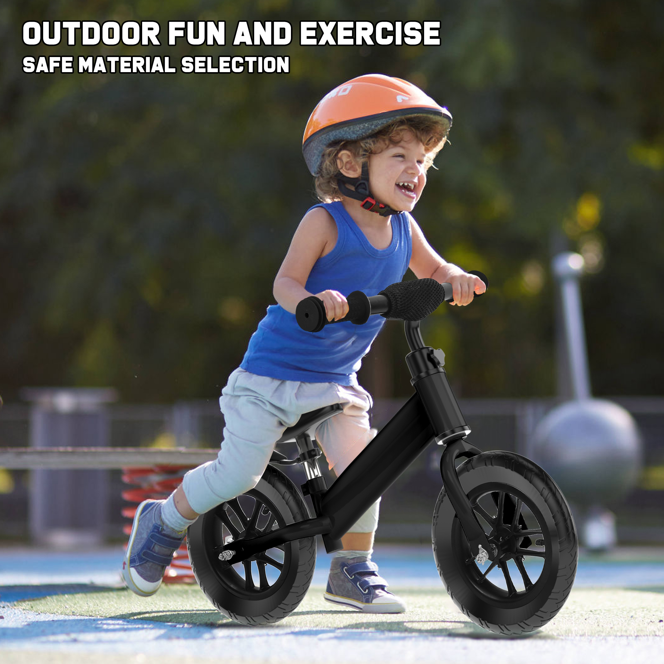 FAGINEY 12" Kids Balance Bike with Light-Up Wheels photo 4