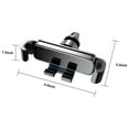 thumbnail image 3 of Puntoco Car Outlet Gravity Car Navigation Phone Holder Aluminum Alloy Gravity Car Phone Holder，Can Rotate At Any Anglereserve Charging Space, 3 of 7
