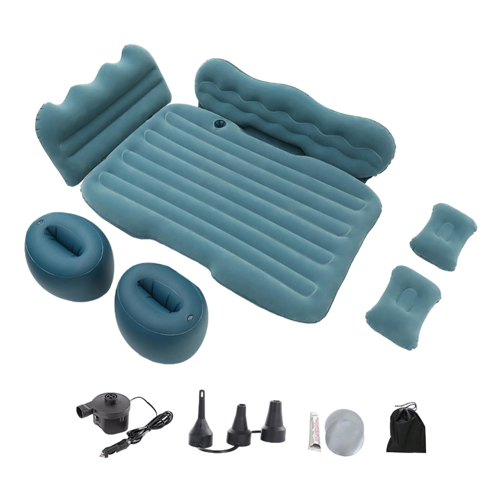 SunniMix Inflatable Car Air Mattress Camping Air Mattress Bed for MPV Automotive Green