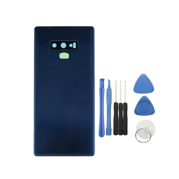 Back Door Case Battery Glass Rear Panel Cover with Repair Tools for 9 N960 Blue