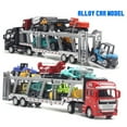 thumbnail image 4 of Godderr 7PCS Kids Toddler Toys Car Die-Casting Construction Toys Car Transporter Playsets Children's Toys Truck Alloy Metal Car Playsets for Boys and Girls 3-9 Years Old, 4 of 9