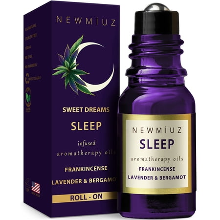 Sleep Well Roll On Essential Oil Anti Stress Calming Aromatherapy Stick Blend Lavender Bergamot Frankincense Destress Relaxation Stress Gift for Women