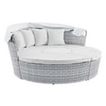 thumbnail image 5 of Modway Scottsdale Canopy Outdoor Patio Daybed in Light Gray White, 5 of 9