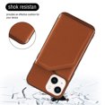 thumbnail image 2 of Mantto Cases for iPhone 15 - 6.1 inch Wallet Case with Card Holder, PU Leather ID Credit Card Slots Double Magnetic Clasp Kickstand Shockproof Back Flip Slim Phone Cover, Brown, 2 of 8