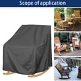 thumbnail image 4 of DEBGFS Outdoor Rocking Chair Covers Waterproof Heavy Duty Outdoor Chair Covers Swivel Chair Cover Swivel Rocker Chair Covers Rocker Covers Waterproof,black, 4 of 4