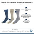 thumbnail image 5 of Gold Toe  Nantucket Soft Rib Crew Socks (3 Pairs) (Men), 5 of 5