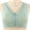 Green, variant on Women's Zipper Front Closure Sports Bra No Steel Ring Comfort Sports Bra Fitness Running Shockproof Back Support Yoga Bras Coffee L