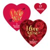 RUSSELL STOVER Valentine's Day "LOVE" Heart Assorted Milk & Dark Chocolate Gift Box, 10 oz. (17 pieces)