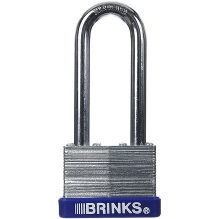 - Brink's 44mm Long Shackle Laminated Steel Padlock