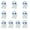 B, variant on Hohaski10Pcs Halloween Mini Ghosts Figures,Luminous Small Little Resin Ghost Figurines To Hide Glow In The Dark Tiny Statue For Halloween Party Favors Dollhouse Decorations Toys