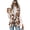 Brown Cow Print, variant on Chririnla Tropical Floral Pattern Women's Sleeveless Waistcoat Vest for Work Summer, Lightweight Women's Sleeveless Suit Vest Wrinkle Resistant Women's Sleeveless Blazer Vest