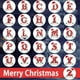 thumbnail image 5 of 26 piezas colgante de letras adornos de colgante de árbol de Navidad para decoración de bodas de vacaciones, 5 of 8