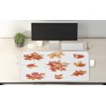 thumbnail image 2 of Leaves Computer Mouse Pad, Watercolor Effect Autumn Season Maple Leaf Pattern Canadian Foliage, Rectangle Non-Slip Rubber Mousepad X-Large, 35" x 15" Gaming Size, Burnt Orange Orange, by Ambesonne, 2 of 2
