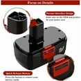 thumbnail image 4 of 2 Pack 3600mAh C3 Ni-Mh Replacement Battery Compatible with Craftsman 19.2 Volt DieHard 120235021 130235021 Cordless Drill Batt, 4 of 5
