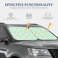 thumbnail image 4 of Daiia Duck Cartoon 2PCS Car Windshield Sun Shade, Foldable Sun Shield for Car Front Window, Auto Sun Blocker Visor Protector Universal for Truck SUV Pickup-Medium, 4 of 7