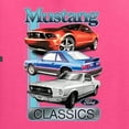thumbnail image 6 of Wild Bobby, Mustang Ford Classics Cars and Trucks Unisex Graphic Hoodie Sweatshirt, Neon Pink, XX-Large, 6 of 6