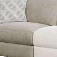 thumbnail image 2 of Benzara BM204514 Fabric Upholstered Armless Chair with Cushioned Seating, Beige, 2 of 3