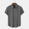 thumbnail image 2 of adviicd Men'S Casual Button-Down Shirts Men's Bahama II UPF 30 Short Sleeve PFG Fishing Shirt Grey 2XL, 2 of 3