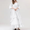 thumbnail image 7 of Renaissance Costume Women, Renaissance Dress, Medieval Dress for Women, Fairy Dress, Victorian Dress Renaissance Costume Women Gothic Witch Dress Medieval Wedding Dress, White L, 7 of 7