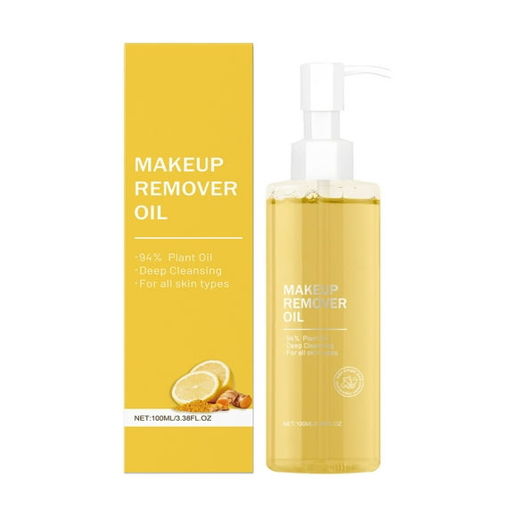 HHBEAUTY Ginger And Lemon Cleansing Oil Waterproof Makeup Remover for Sensitive, Acne-Prone Facial Skin. Korean Skin Care for Men and Women, Sebum Control, Deep Cleansing