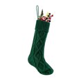 thumbnail image 4 of WIFORNT Christmas Stockings Solid Color Knitted Design Large Capacity Suspension Rope Multifunctional Gift Socks, 4 of 7
