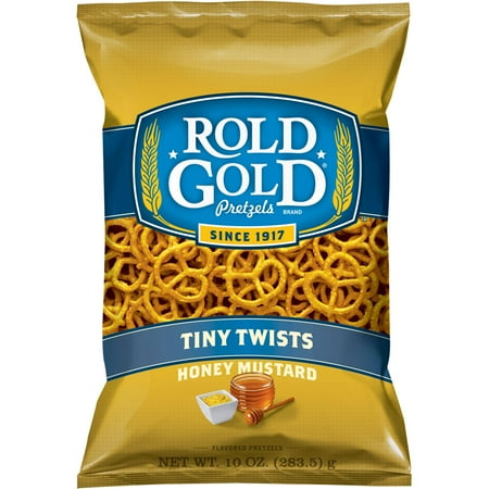 Rold Gold Honey Mustard Flavored Tiny Twists Pretzels, 10