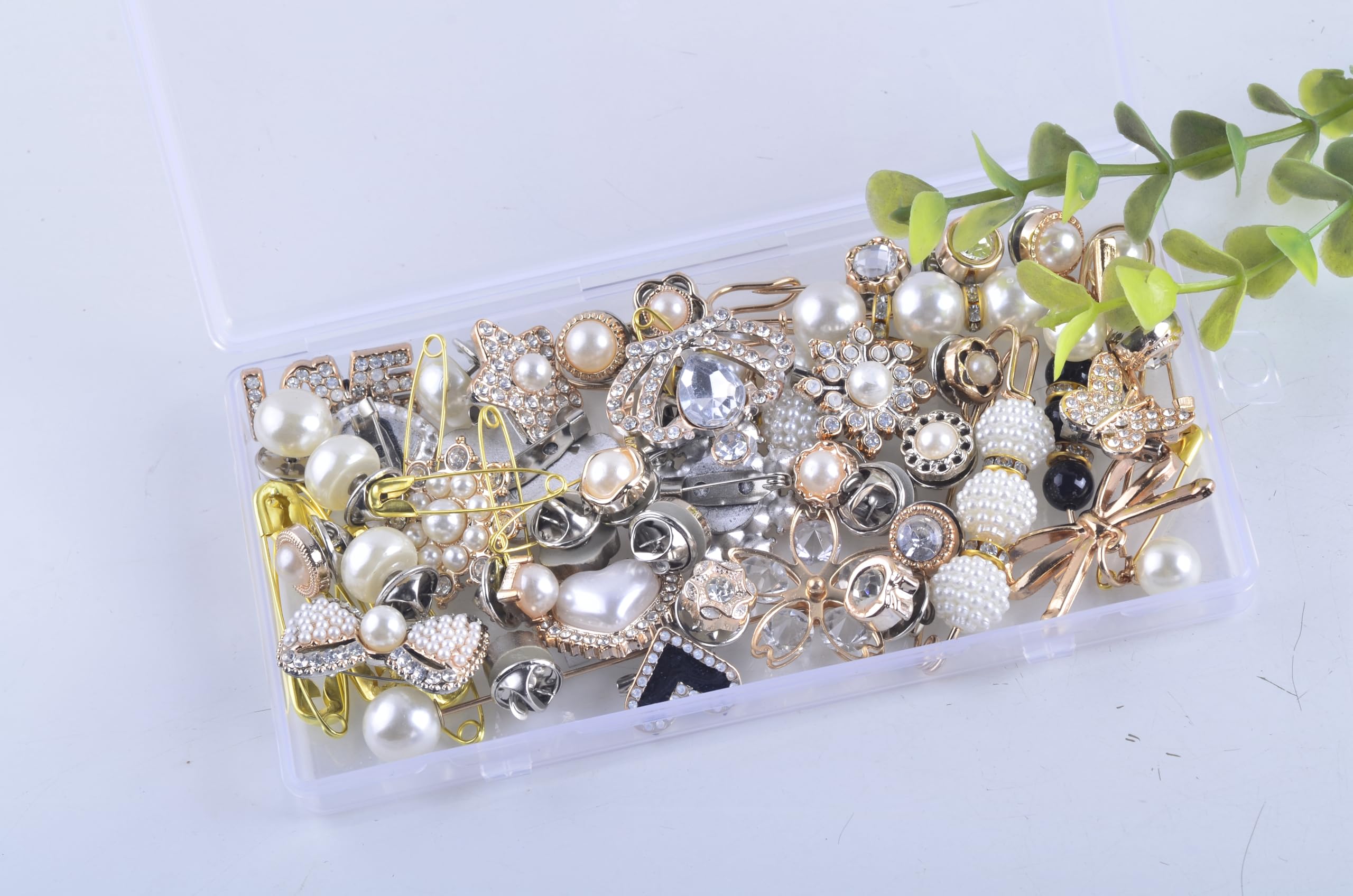 Safety Pins For Clothes 80-Piece Sock Charm Kit - Bling Safety