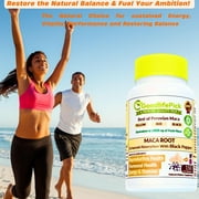 GoodlifePick Maca Root Capsules 150 Count with Black Pepper for Energy, Stamina & Vitality