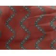 thumbnail image 5 of oneOone Tissu Georgette Viscose Rouge Matériau de Robe Tissu Imprimé Tissu au Mètre 42 Pouces de Large-Qm, 5 of 5