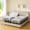 Massage Adjustable Bed Frame+12" White Mattress, variant on Adjustable Bed Base Queen Massage with 12" Mattress Dual Head & Foot Headrest Electric Bed Frame with Wireless Remote, 0 Gravity, Anti-Snore, Under Bed LED, USB Ports, 12" Adjustable Legs